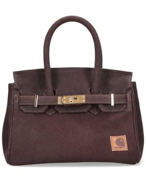 ANOTHER CHANCE Small Denim Bag - Brown