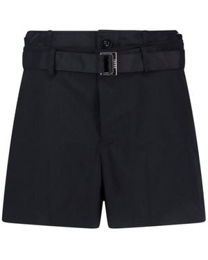 Sacai Pants Polyester - Blue