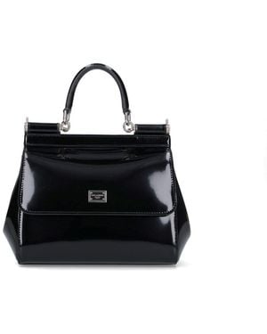 Dolce & Gabbana Medium Handbag "Sicily" - Black
