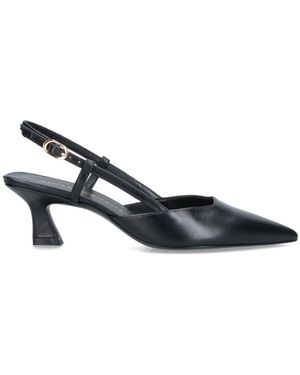Stuart Weitzman Vinnie 50 Calf Leather Court Shoes - Black