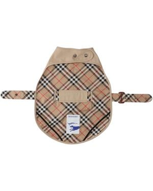 Burberry Dog Coat "Check" - Natural