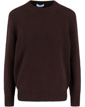 Prada Crewneck Jumper - Brown
