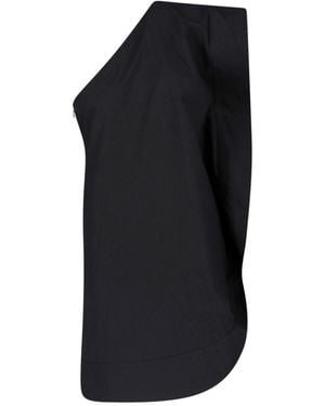Stella McCartney Asymmetrical Mini Dress - Black