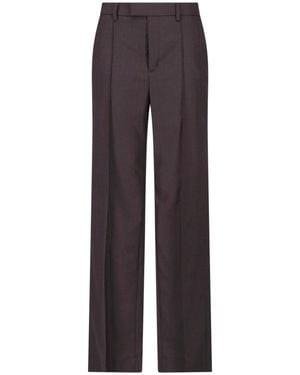 Nili Lotan Pantaloni Sartoriali Dritti - Marrone