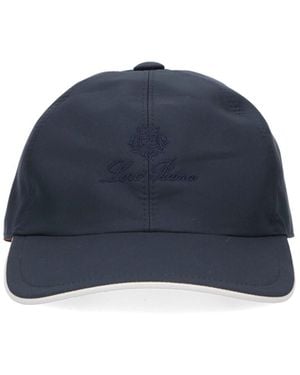 Loro Piana Cappello Baseball Logo - Blu