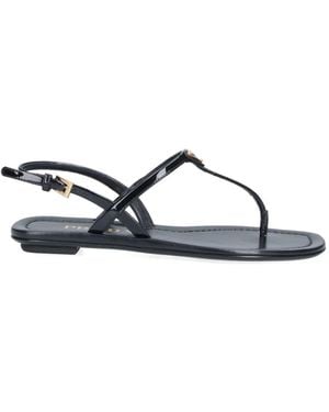 Prada Logo Sandals - Blue