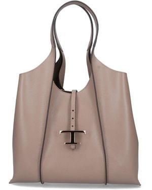 Tod's Tods Bags Outer: Calf Leather - Natural