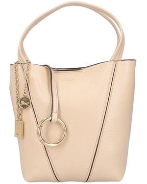 Chloé Small Tote Bag Spin" - White
