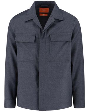 Cruna Virgin Wool Shirt - Blue