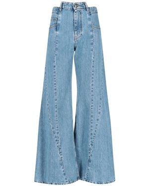 Maison Margiela Jeans Vita Cut-Out - Blu