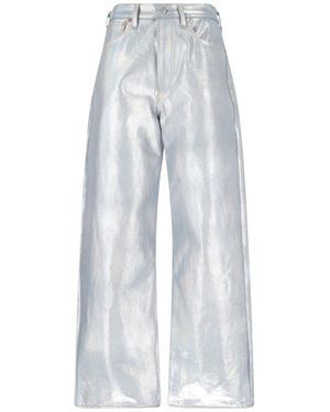 Junya Watanabe Metallic Jeans - Blue