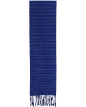 Destin Houndstooth Scarf - Blue