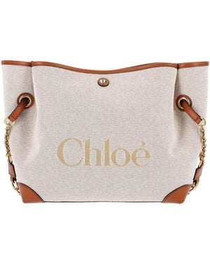 Chloé Tote Bag "Clover" - White