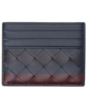 Bottega Veneta Cardholder "Intrecciato" - Blue