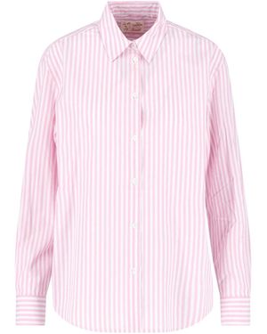 MC2 Saint Barth Full-Sleeve Striped Shirt - Pink