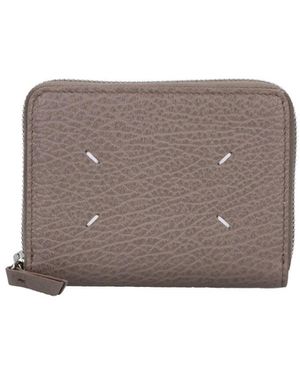 Maison Margiela Bovine Leather Wallet For - Grey