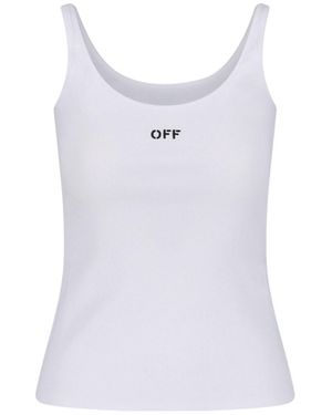 Off-White c/o Virgil Abloh Top Cotton - White