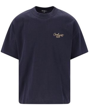 Carhartt T-Shirt “S/S Signature Script” - Blue