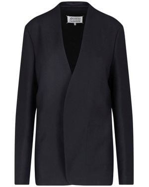 Maison Margiela Virgin Wool Blazer - Blue
