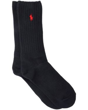 Polo Ralph Lauren Logo Socks - Black