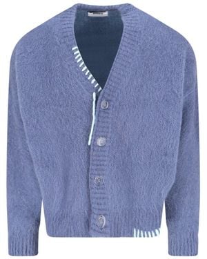 Bonsai Mohair Blend Cardigan - Blue