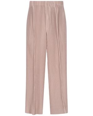 HOMME PLISSÉ Pleated Trousers - Pink