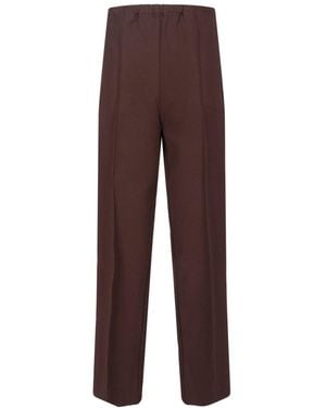 Miu Miu Fabric Stitch Knit Pants - Brown