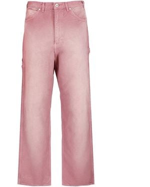 AURALEE Denim Trousers - Pink