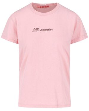 Mother Graphic Crewneck T-Shirt - Pink
