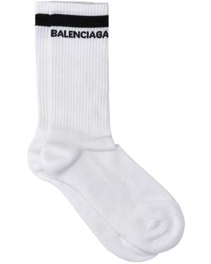 Balenciaga Logo Socks - White