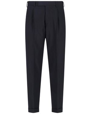 PT Torino Virgin Wool Trousers - Blue