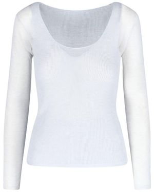Paloma Wool Top Layered "Litam" - Bianco