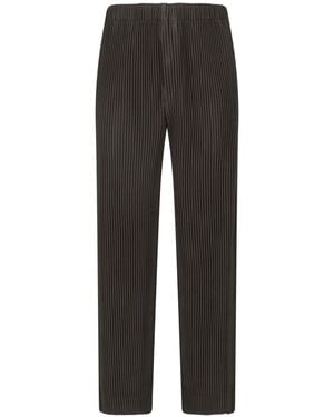Homme Plissé Issey Miyake Homme Plisse Pleated Trousers - Black