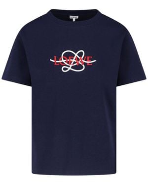 Loewe T-Shirt Logo - Blue