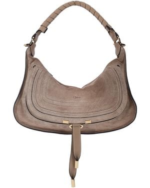 Chloé 'Marcie' Small Shoulder Bag - Brown