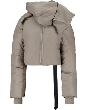 Rick Owens Cropped Padded Down Jacket - Grey