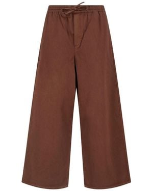 Loewe Wide Trousers "Anagram" - Brown