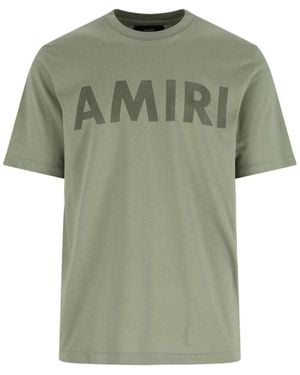 Amiri T-Shirt "Stencil" - Verde