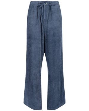 MYTHINKS Ribbed Trousers - Blue
