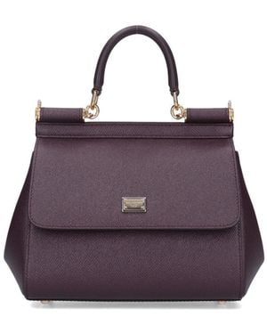 Dolce & Gabbana Borsa A Mano Piccola "Sicily" - Viola