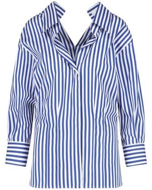 Givenchy Camicia In Popeline Di Cotone - Blu