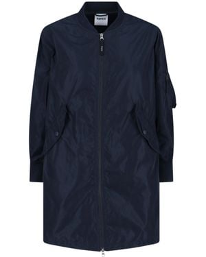 Aspesi Technical Zip-Up Coat - Blue