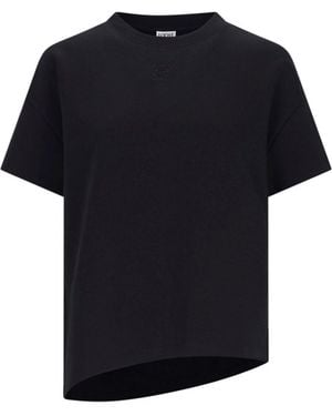 Loewe Asymmetrical Logo T-Shirt - Blue