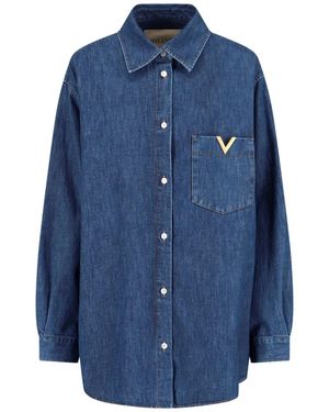 Valentino 'Vgold' Shirt - Blue