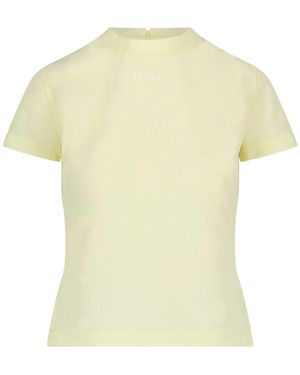 Alaïa Pale Zip Back Top - Yellow