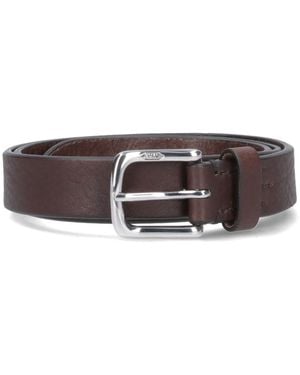 J&m Davidson Mini Logo Belt - Brown