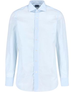 Finamore 1925 'Milano' Shirt - Blue
