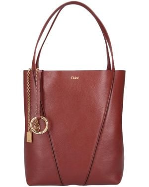 Chloé Tote Bag "Spin" - Red