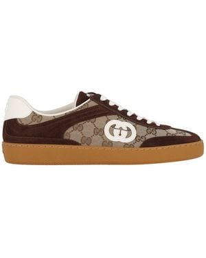 Gucci "G75" Trainers - Brown