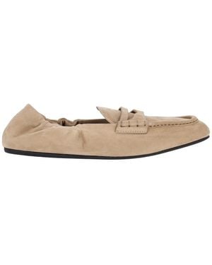 Miu Miu Suede Loafers - White